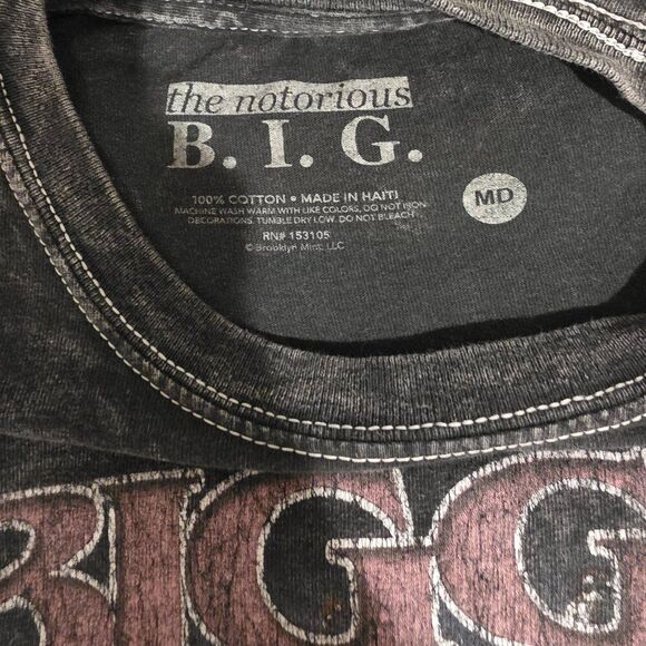 Vintage The Notorious BIG Biggie Smalls Tee Sz M - Picture 3 of 3